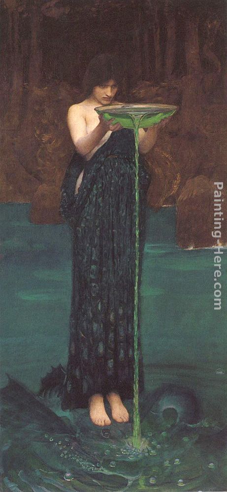 Circe Invidiosa painting - John William Waterhouse Circe Invidiosa art painting